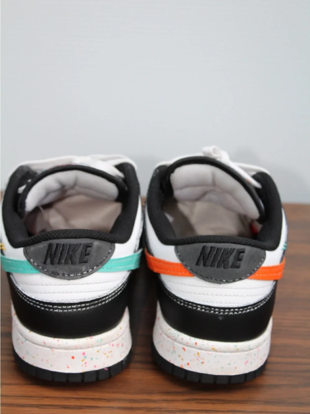 Nike Dunk Low DF4623-131 women Black/White Colorblock Lace-Up Low Top